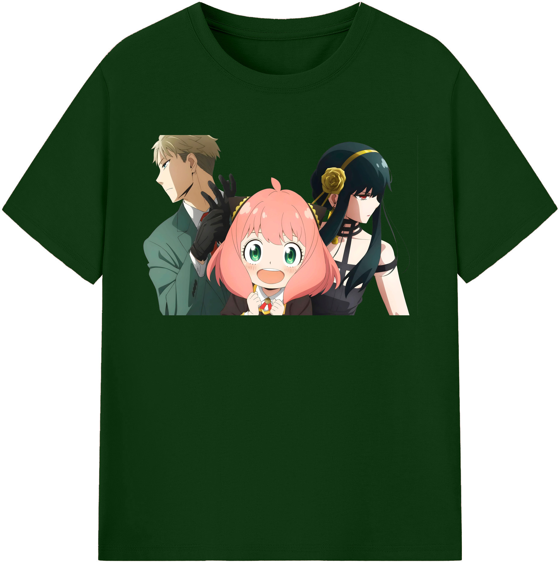 （画像用） SPY×FAMILY间谍家家酒 綿100％半袖Tシャツ（フロントプリント）
